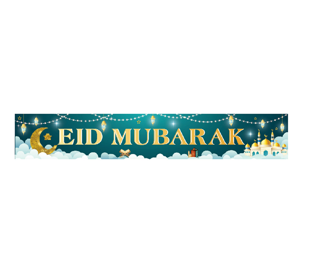 NEW Eid Mubarak Long Hanging Banner U-SHINE CRAFT CO.