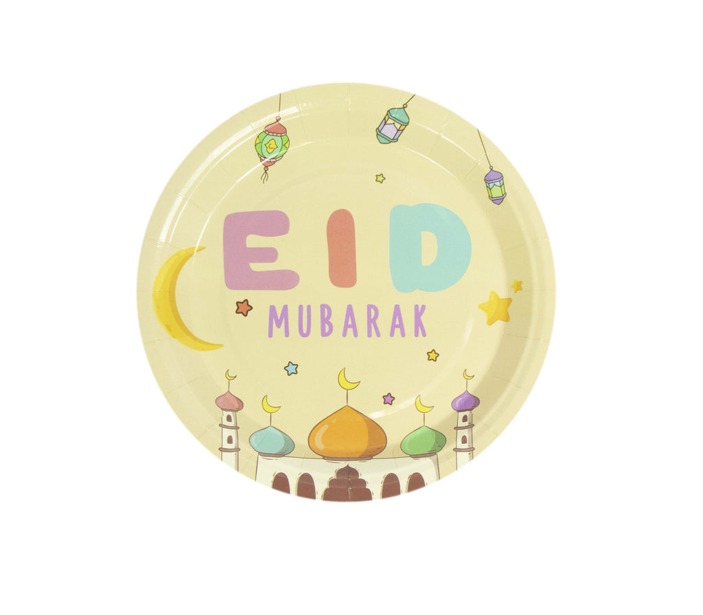 Festive Eid Mubarak Plates U-SHINE CRAFT CO.
