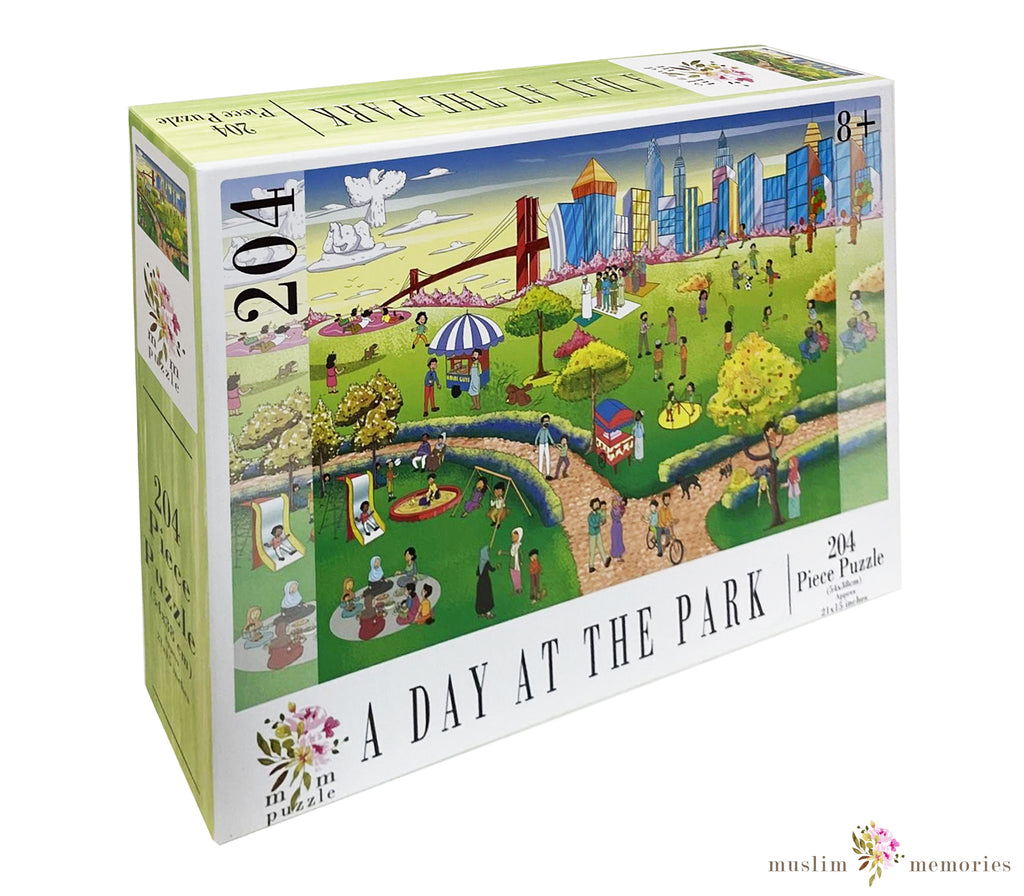 Islamic Puzzle A Perfect Day in The Park 204 Piece Set Muslim Memories