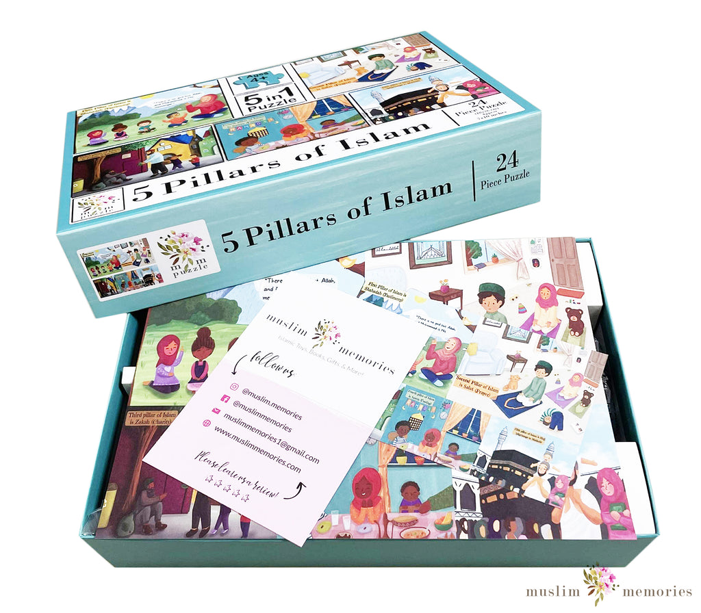 5 Islamic Puzzles Featuring The 5 Pillars Of Islam Muslim Memories