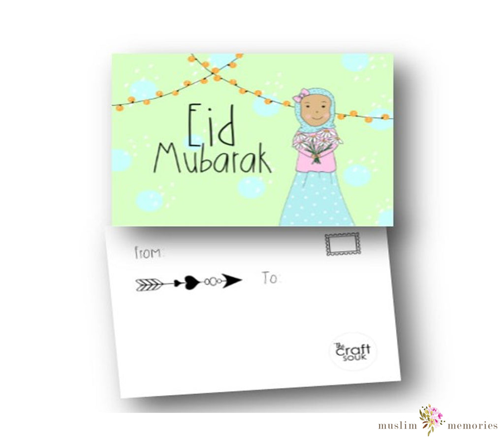 Pack of 5 Eid Postcards Muslim Memories