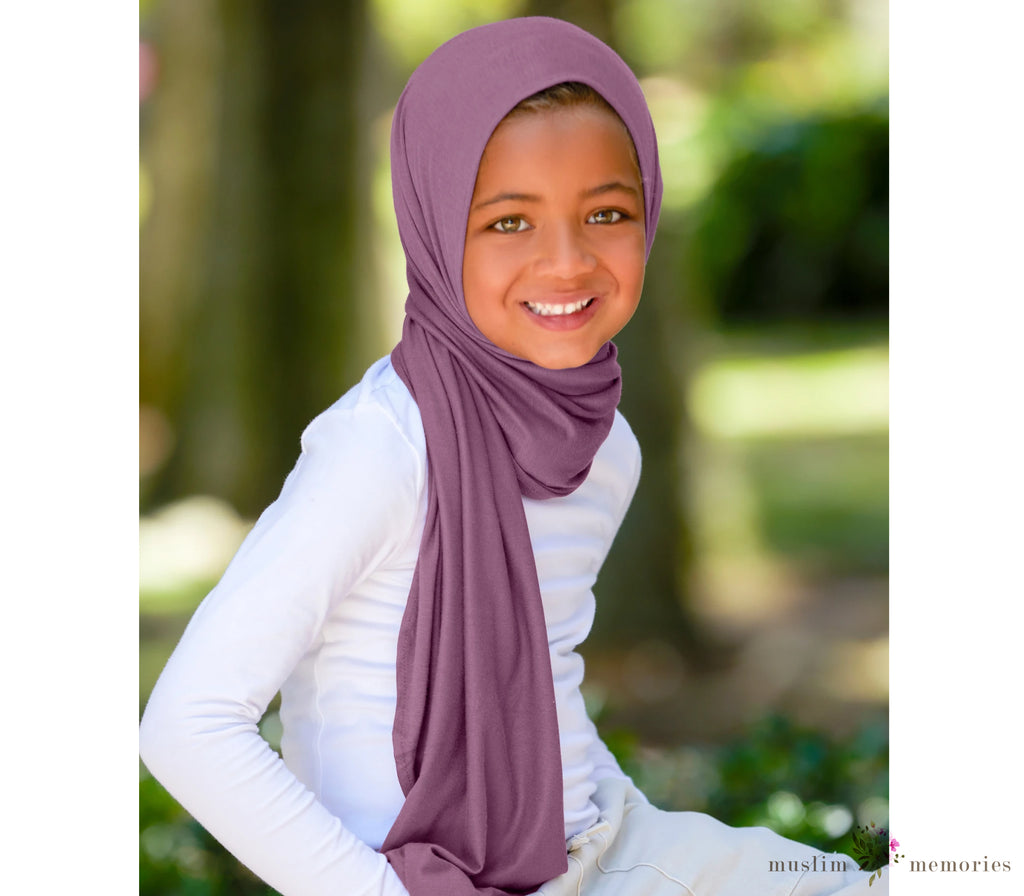 Kids' Effortless (Pre-Sewn) AMARANTH Hijab Muslim Memories
