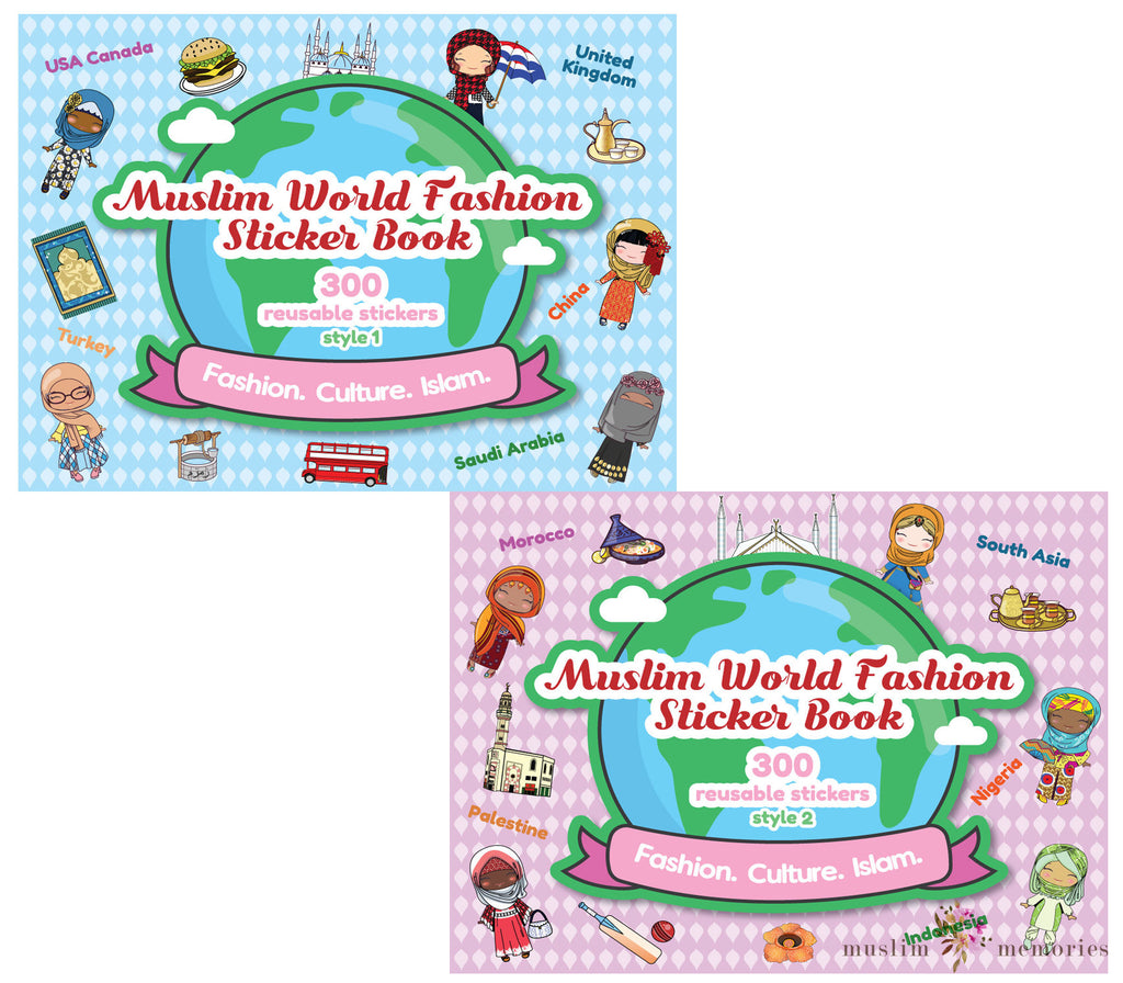 Muslim World Fashion Sticker Book Muslim Memories