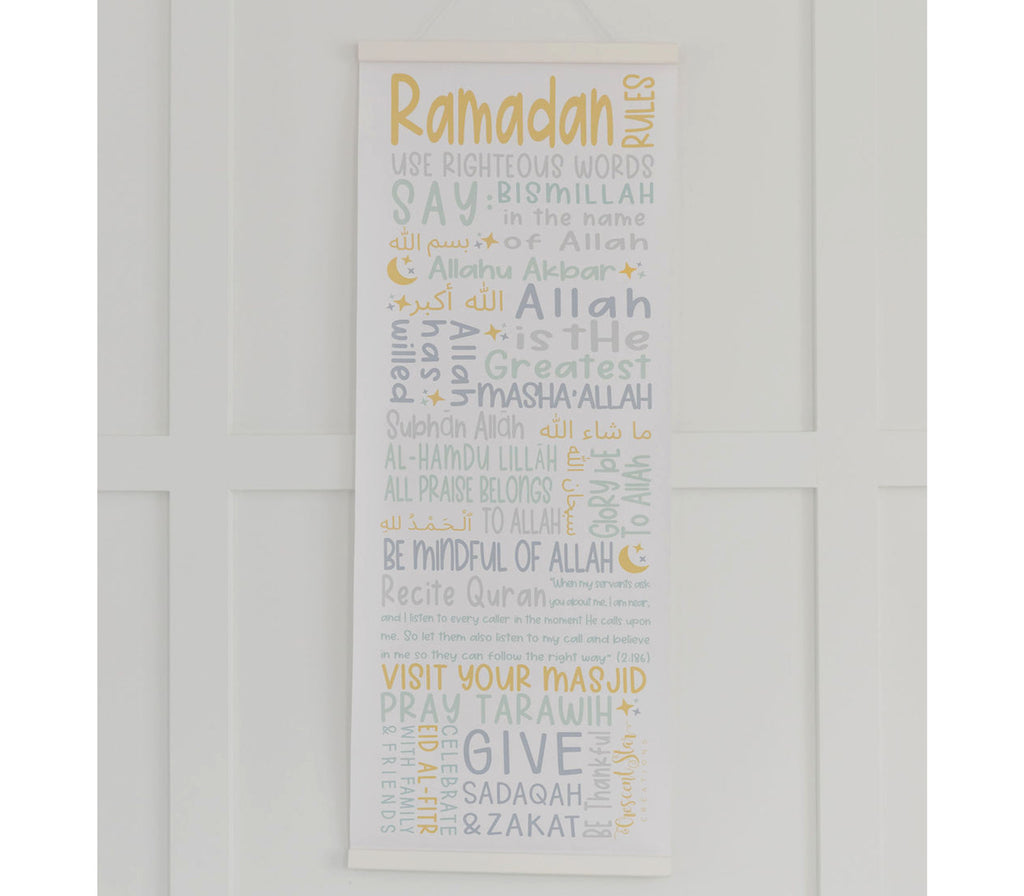 Ramadan Rules Scroll Crescent Star Creations