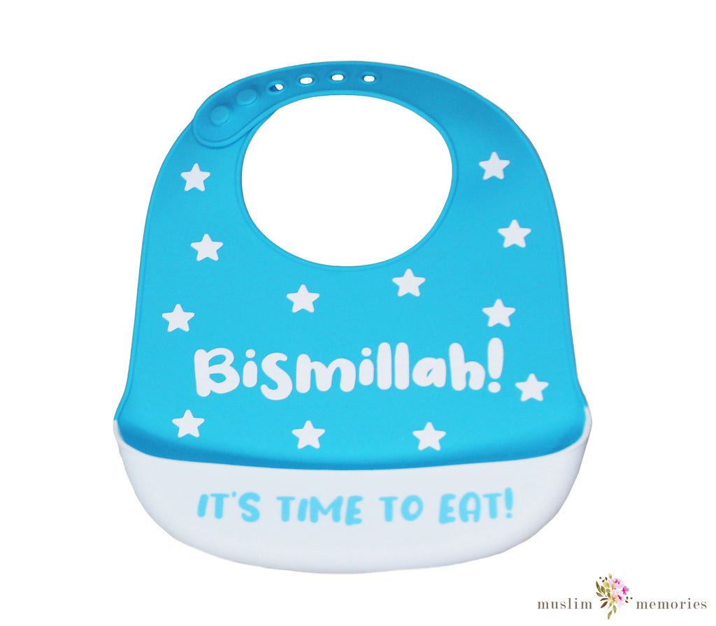 Bismillah Reusable Silicone Baby Bib Muslim Memories