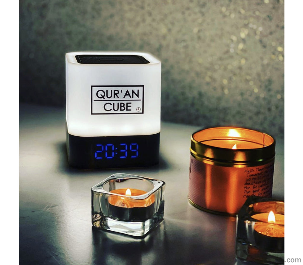 Quran Speaker Cube LED Light with Bluetooth Quran Cube
