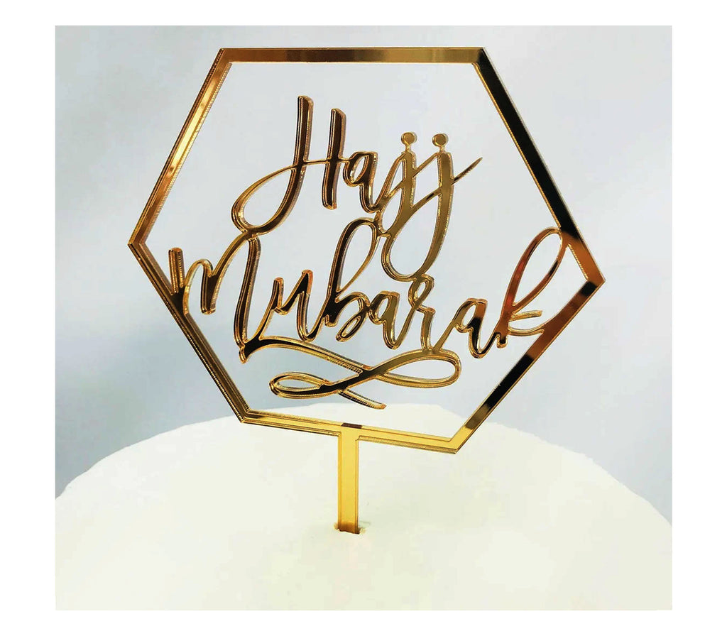 Hajj Mubarak Cake Topper Muslim Memories