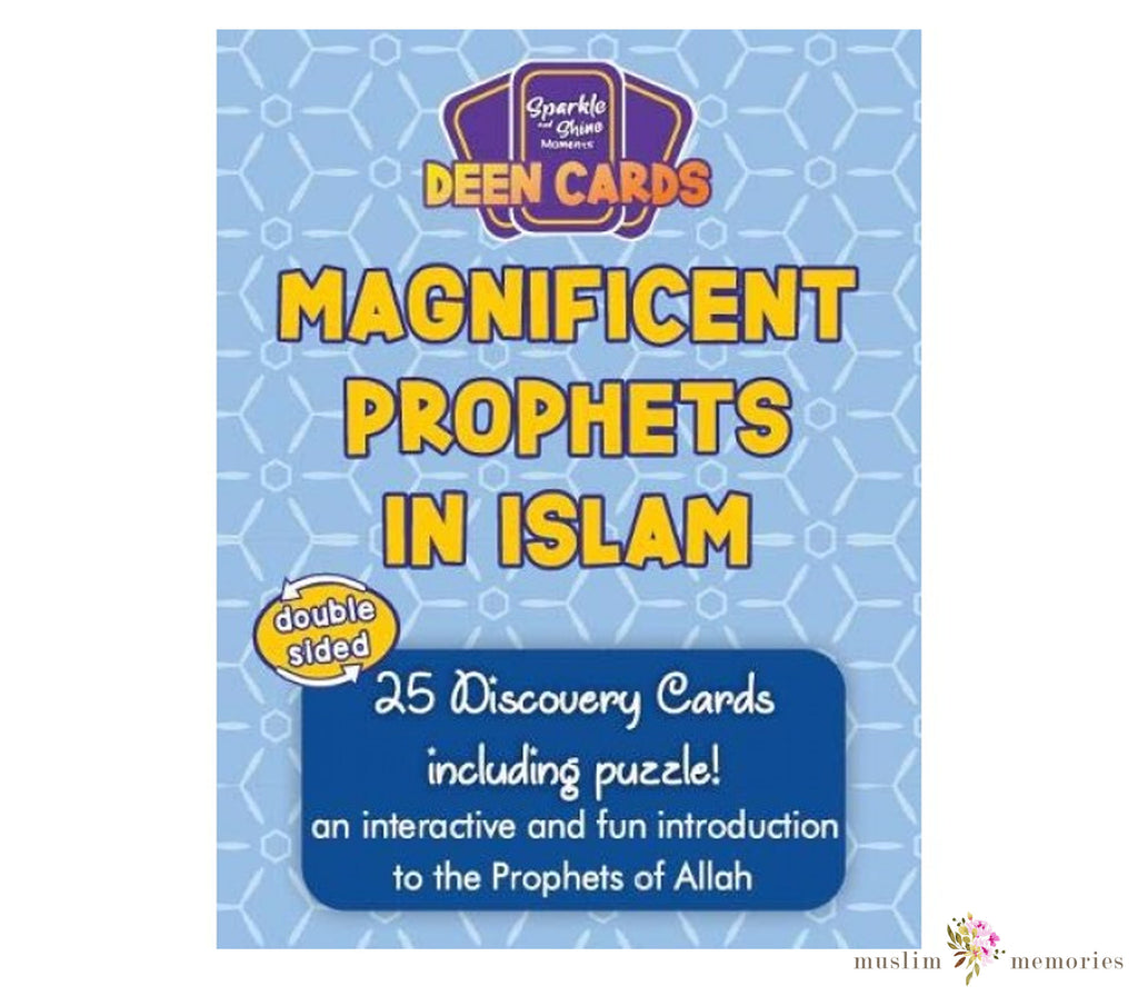 Islamic Card Set of the Magnificent Prophets for Children Muslim Memories