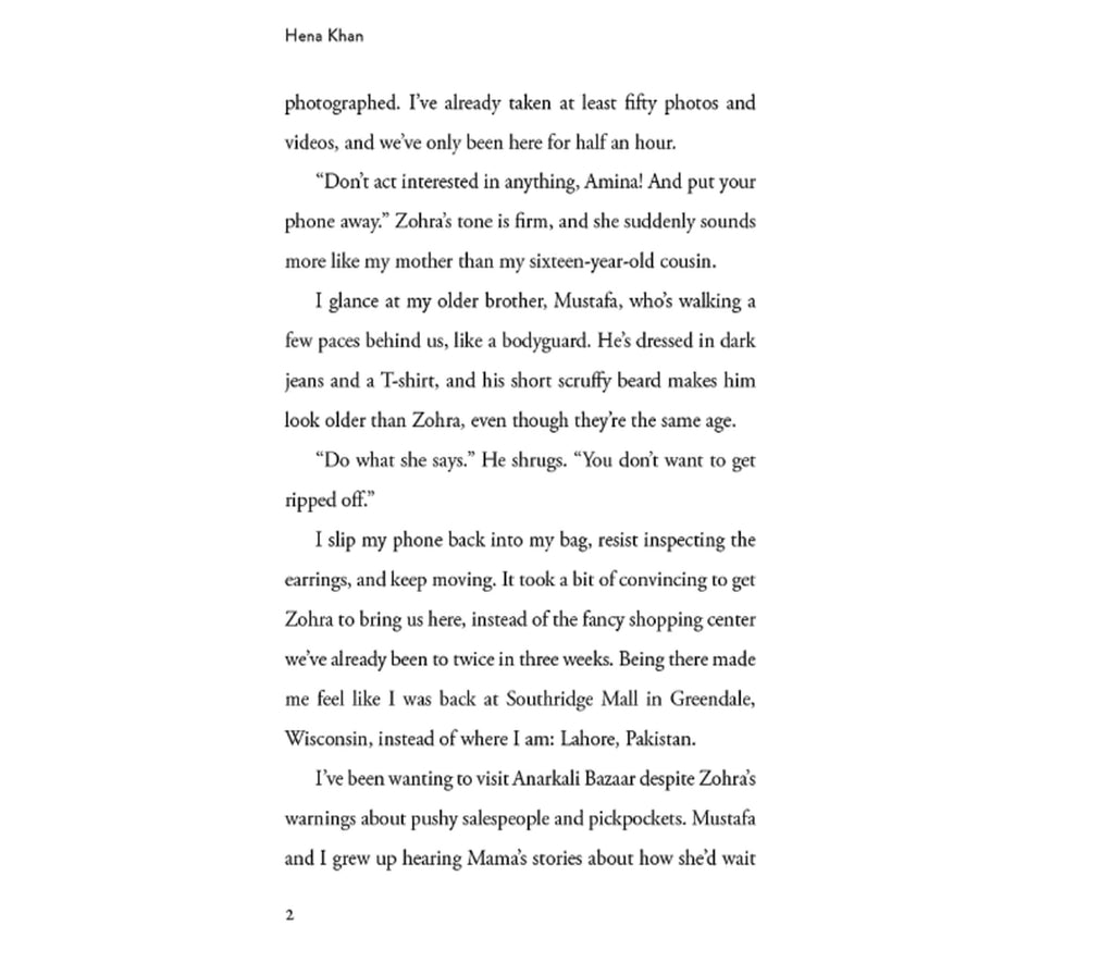 Amina's Song By Hena Khan paper back Simon & Schuster