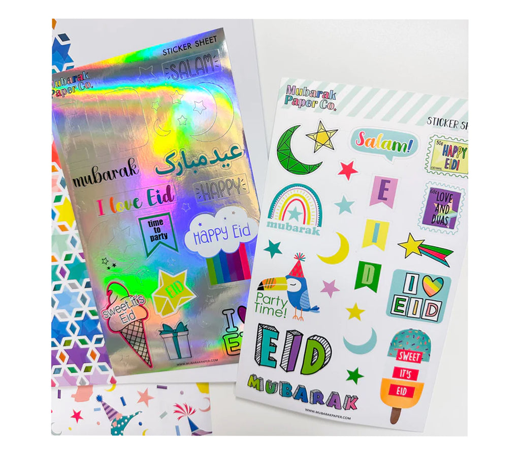 Eid Stickers Mubarak Paper Co.