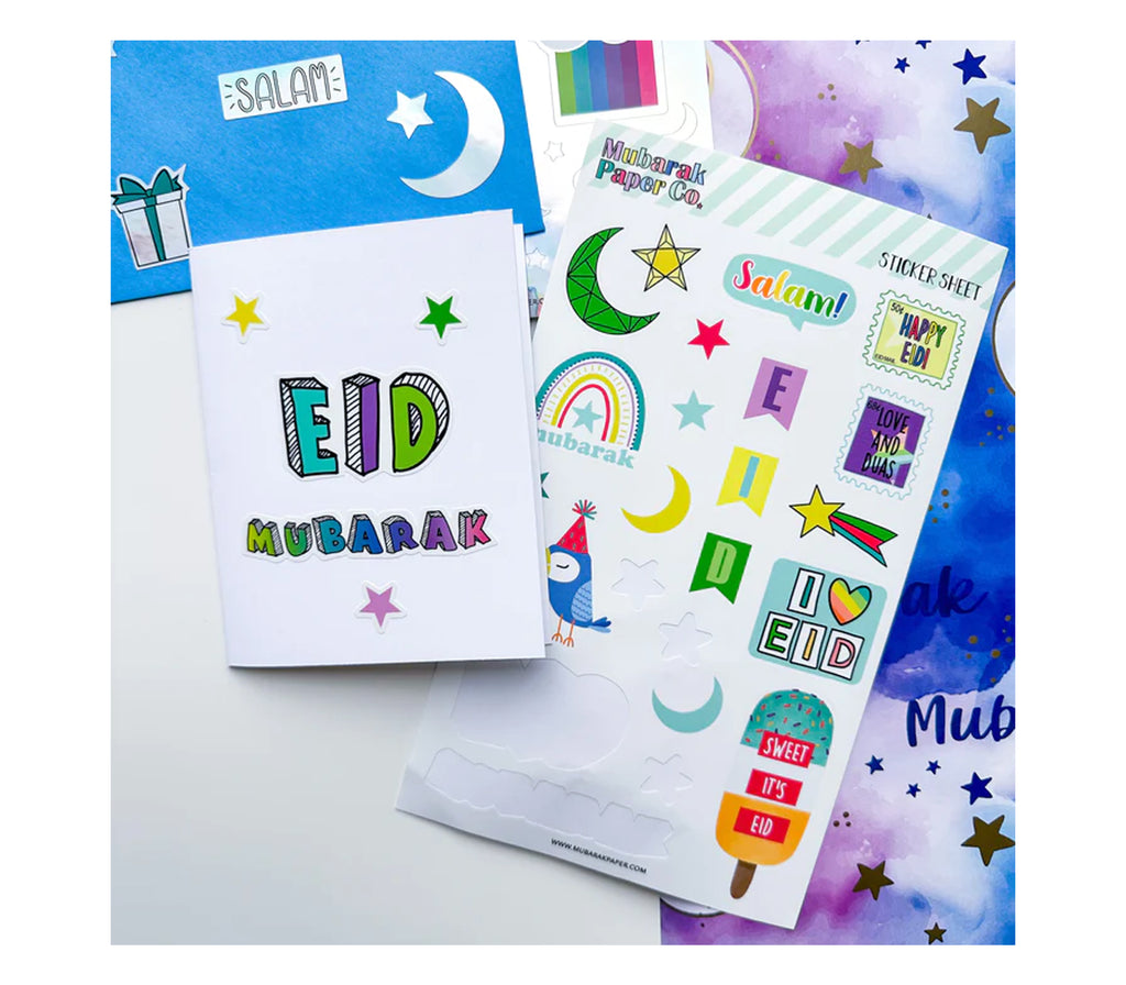 Eid Stickers Mubarak Paper Co.