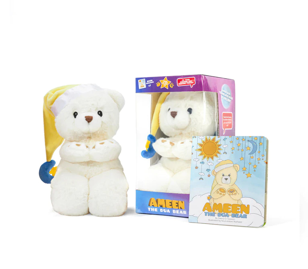 Dua Teddy Bear and Book Dua Bear