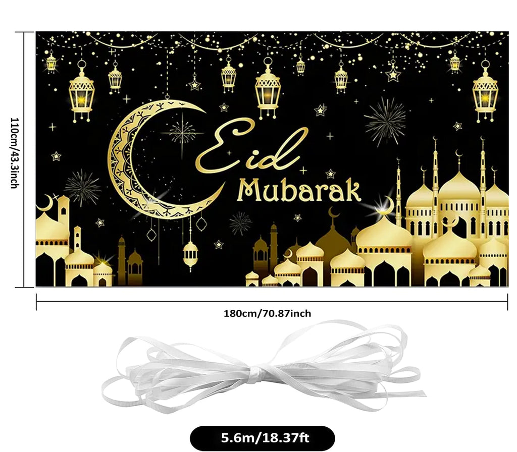 Eid Mubarak Backdrop Banner Muslim Memories