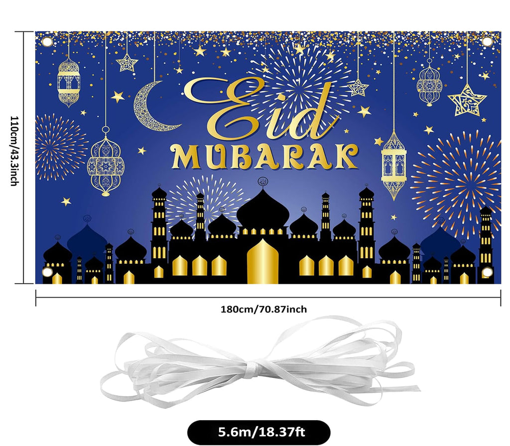 Eid Mubarak Backdrop Banner Muslim Memories