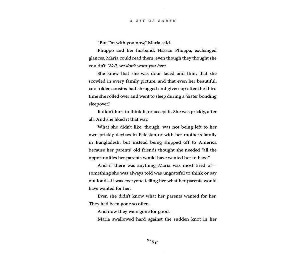 A Bit of Earth by Karuna Riazi |Hardcover Harper Collins Publishers