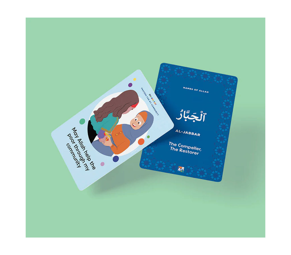 Dua Made Easy 60 Illustrated Dua cards with short prayers for kids A&R