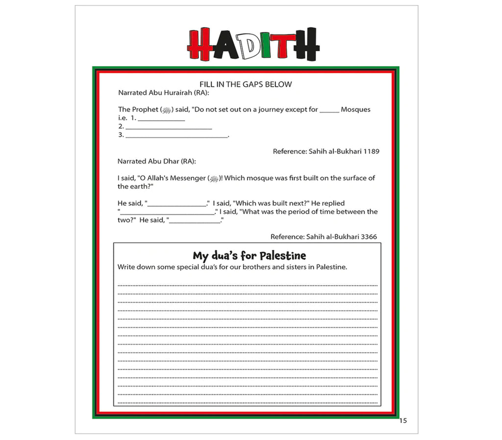 Palestine Activity Book Kube publishing