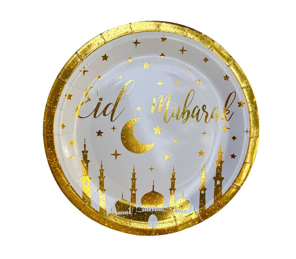 "Mosque" Eid Mubarak Paper Plates U-SHINE CRAFT CO.