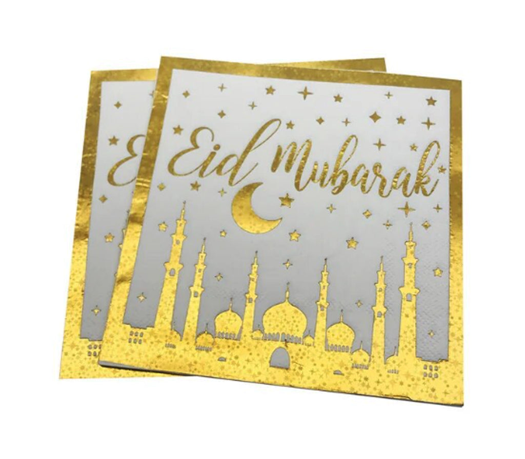 "Mosque" Theme Eid Mubarak Napkins U-SHINE CRAFT CO.