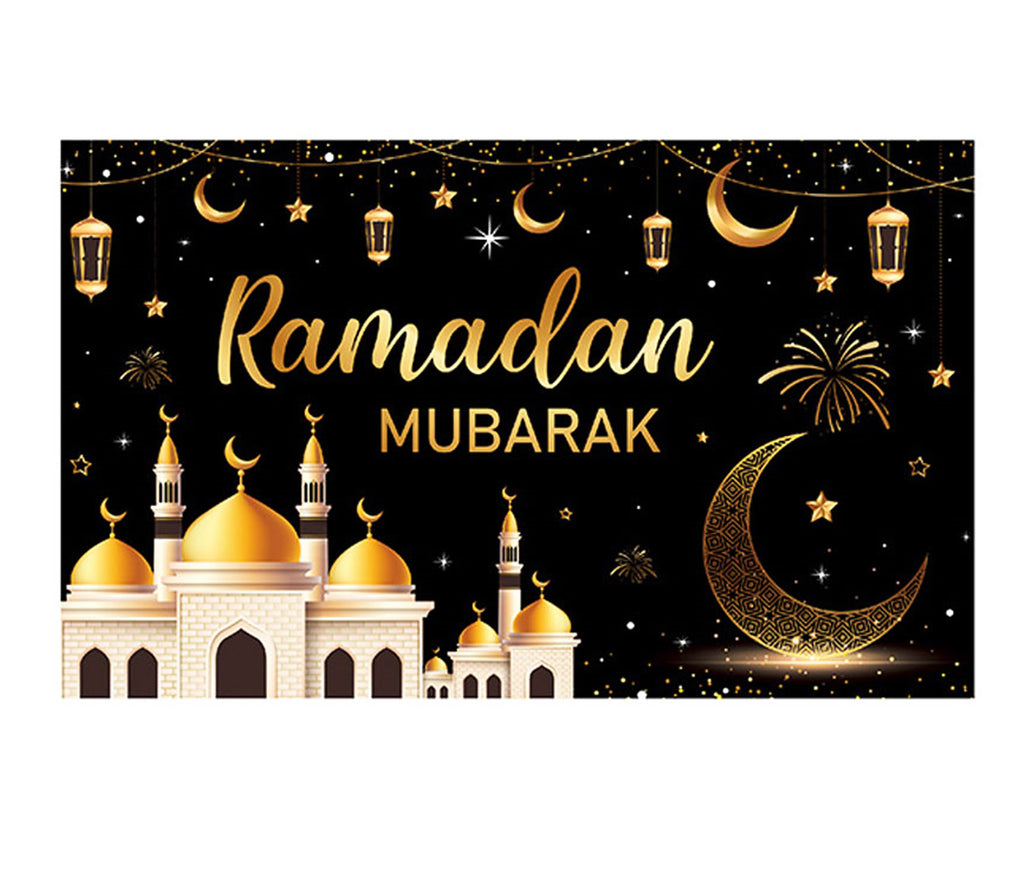 Ramadan Mubarak Backdrop Banner U-SHINE CRAFT CO.