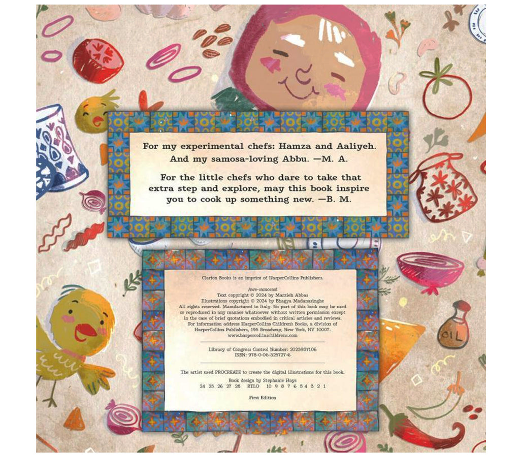 Awe-samosas! Hardcover | Picture Book Harper Collins Publishers