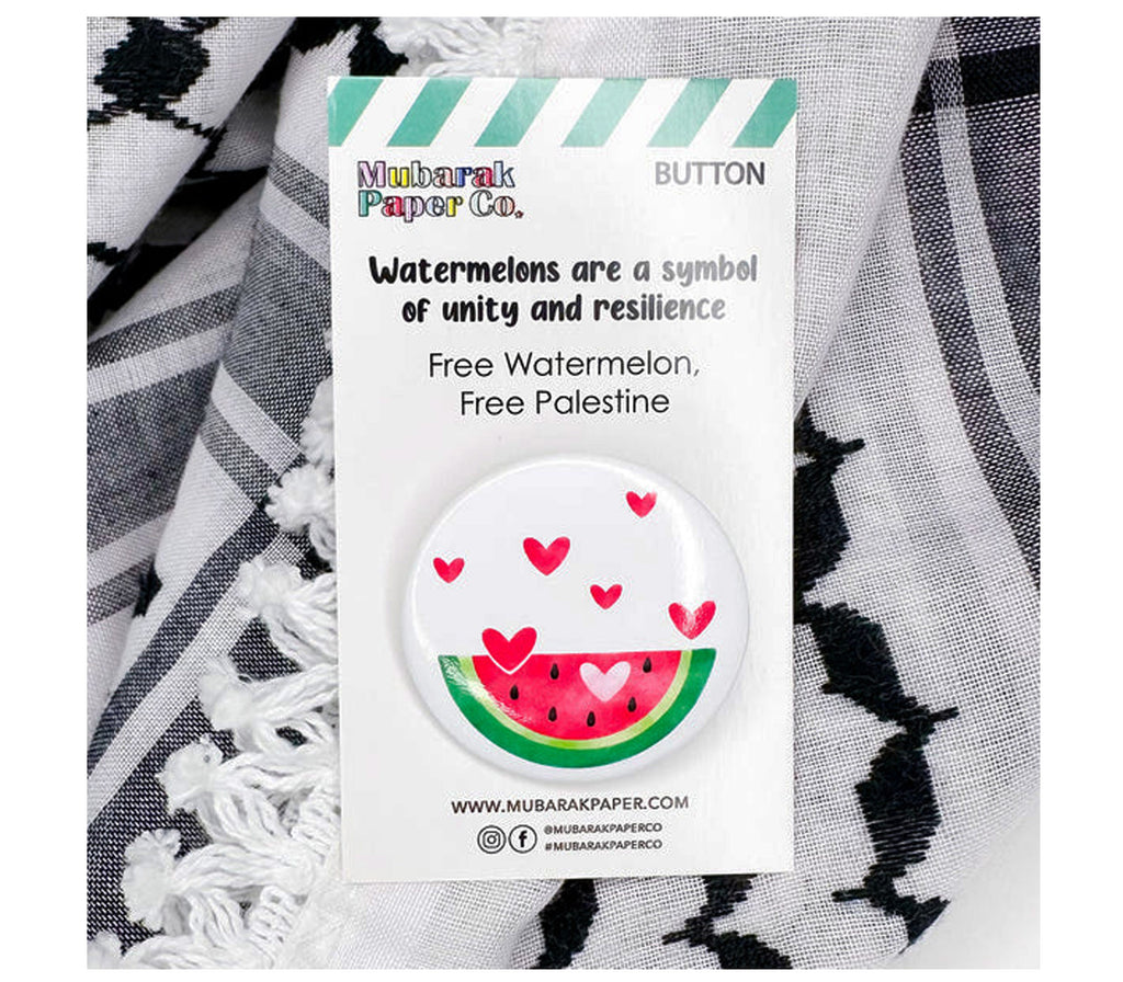 Watermelons Stickers & Button Pin Mubarak Paper Co.