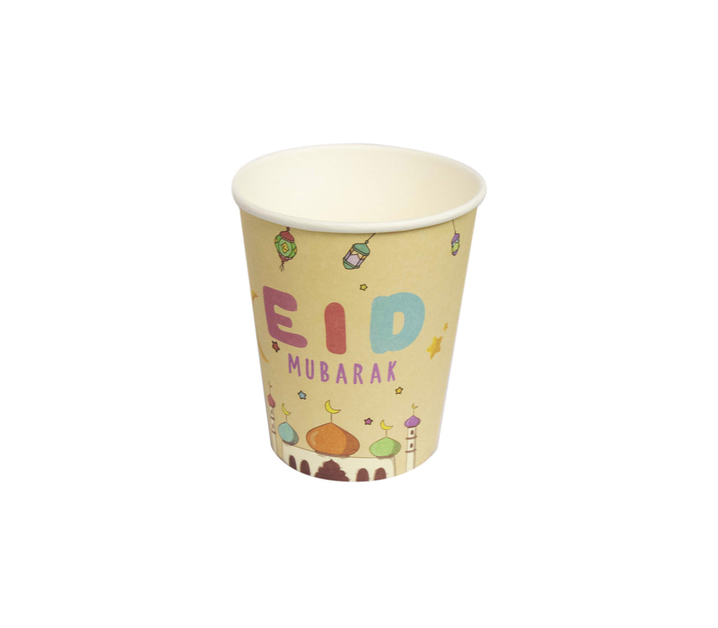 Festive Eid Mubarak Paper Cups U-SHINE CRAFT CO.