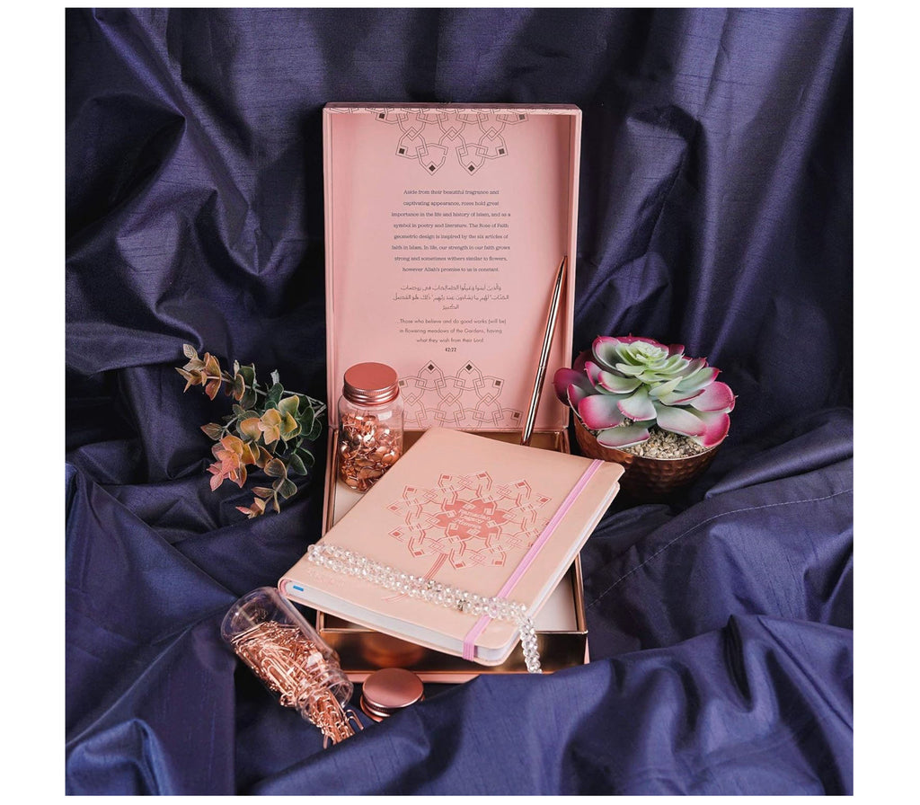 Ramadan Legacy Planner Gift Set "Rose" towards faith