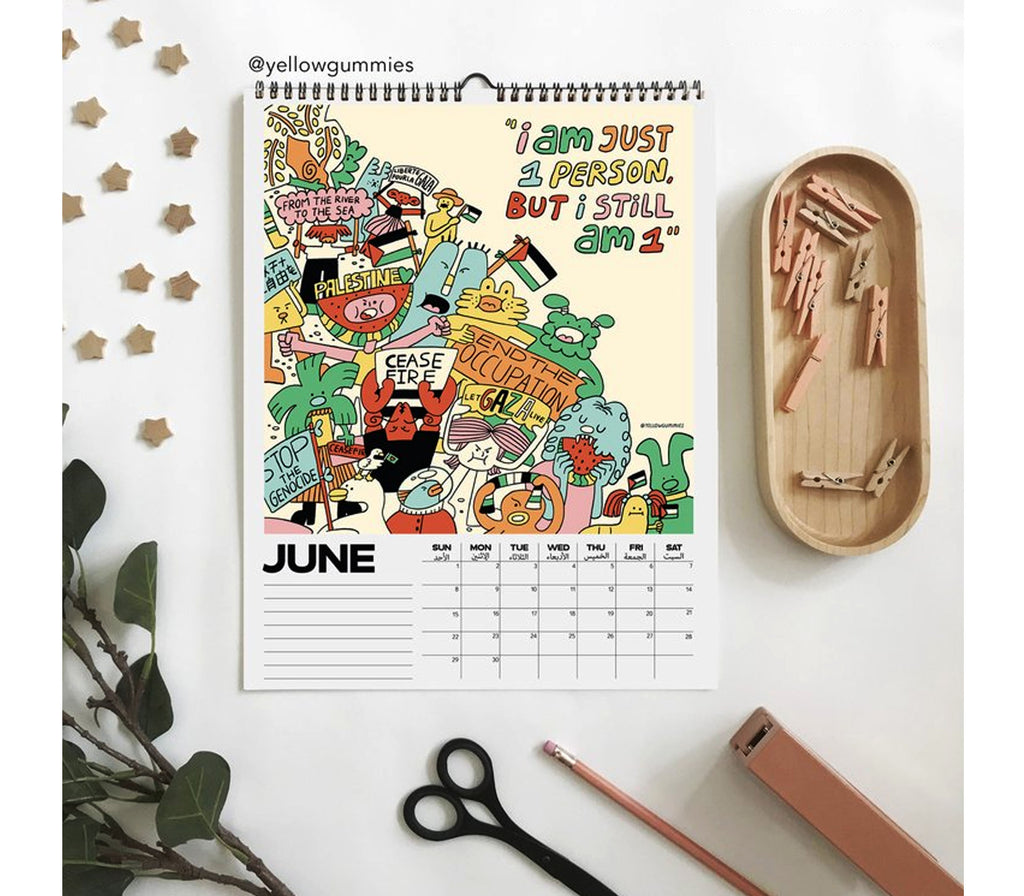 2025 Calendar : A year for Palestine The Little Bulbul