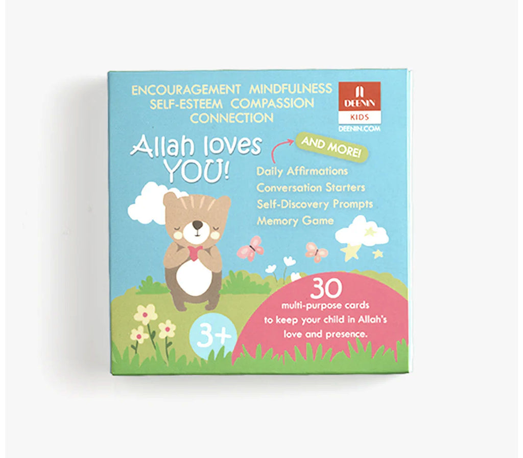 DEENIN Kids "Allah Loves You!" Affirmation and Memory Cards DEENIN