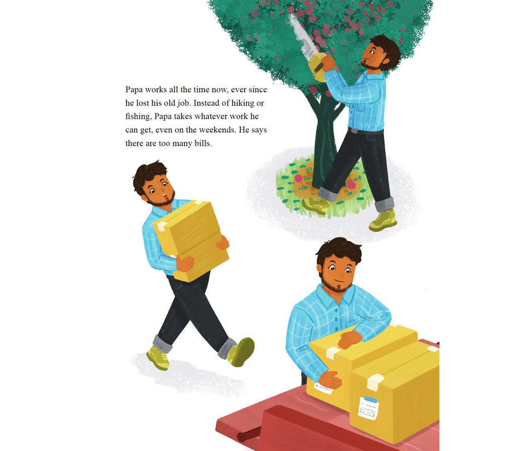 Dawud Helps Ruqaya's bookshelf