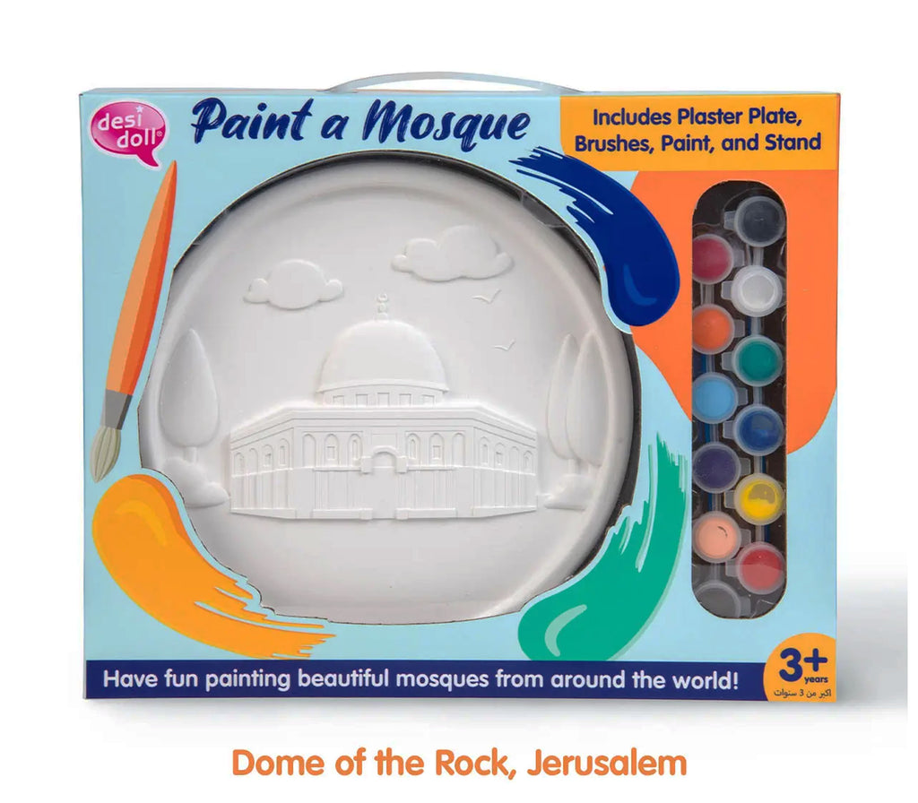 Sultan Ahmed Mosque Paint a Mosque Plaster Painting Kit Desi Doll Company