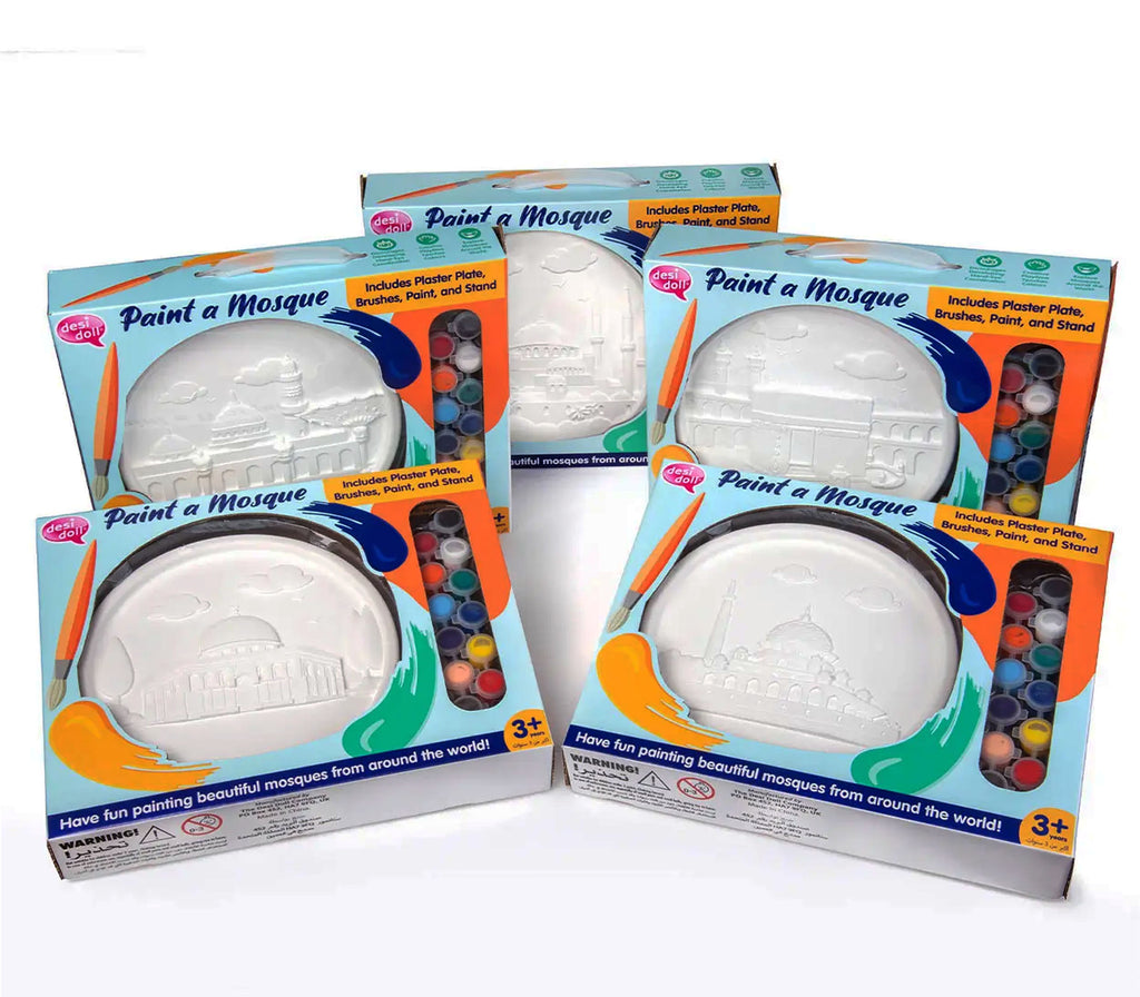 Sultan Ahmed Mosque Paint a Mosque Plaster Painting Kit Desi Doll Company