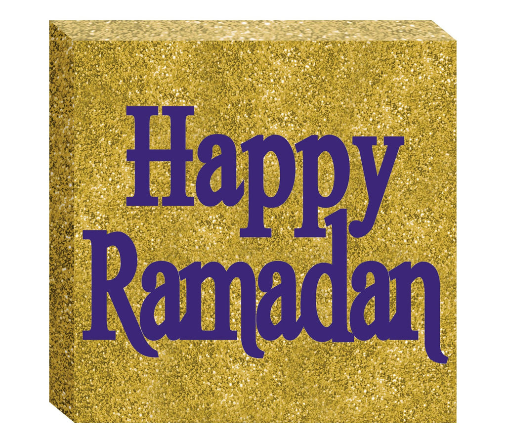 "Happy Ramadan" Block Sign PARTY CITY