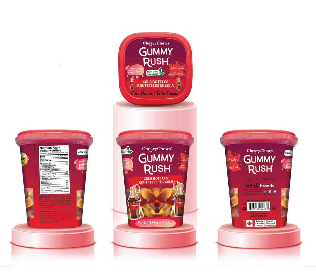 Cola Bottle Gummy Tub GUMMY RUSH