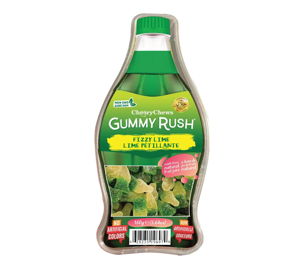 Fizzy Lime Bottles Gummy Reusable Tub GUMMY RUSH