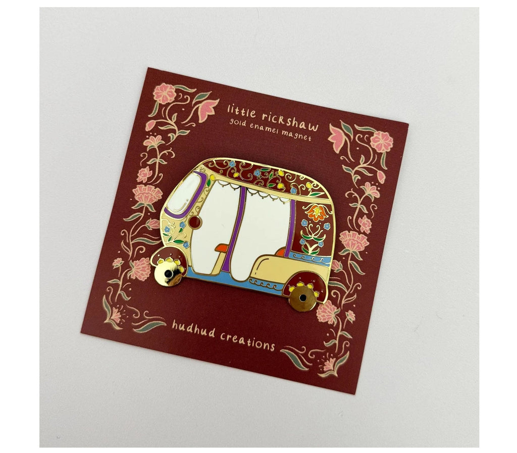 LITTLE RICKSHAW MAGNET HUDHUD CREATIONS