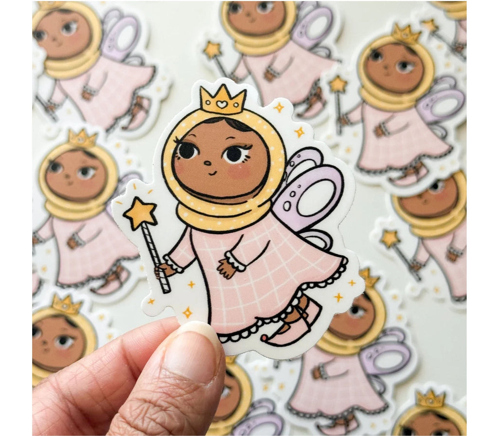 Hijabi Princess Fairy Muslim Sticker HUDHUD CREATIONS