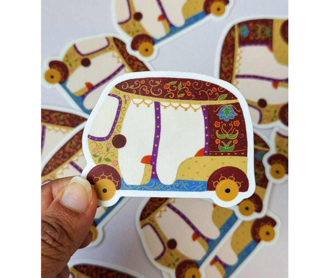 LITTLE RICKSHAW STICKER HUDHUD CREATIONS