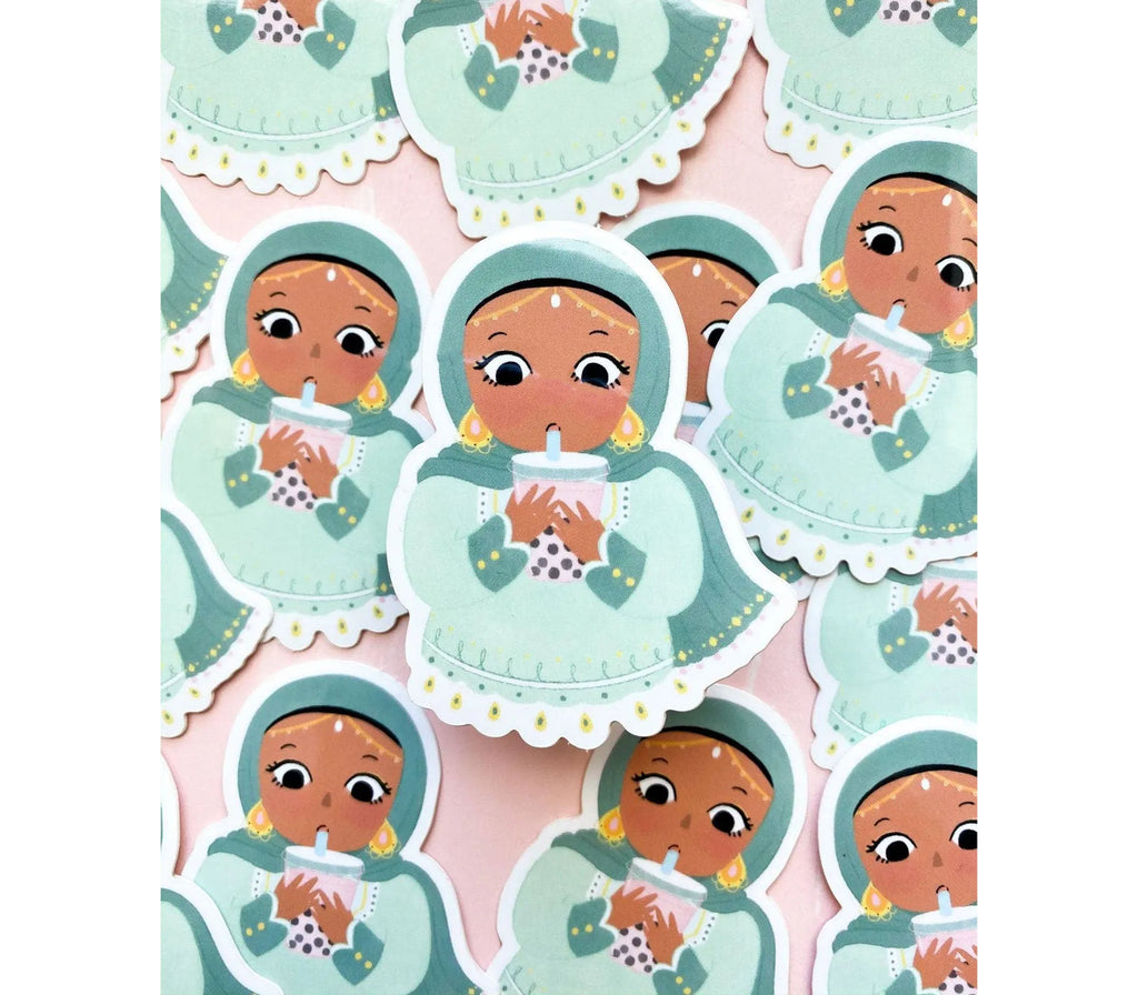 It's Boba Time Sticker HUDHUD CREATIONS
