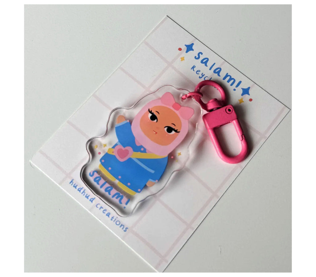 SALAM! ACRYLIC KEYCHAIN HUDHUD CREATIONS