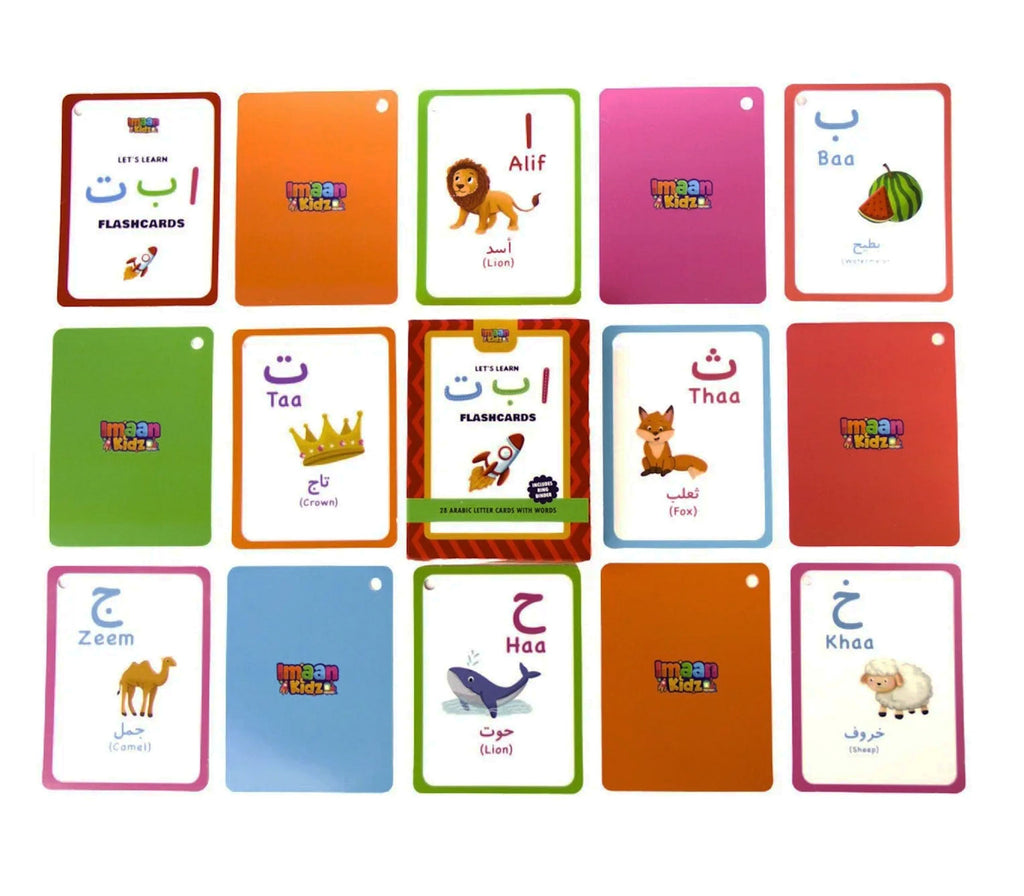 Lets Learn Arabic Alphabet - Flashcards Imaan Kidz