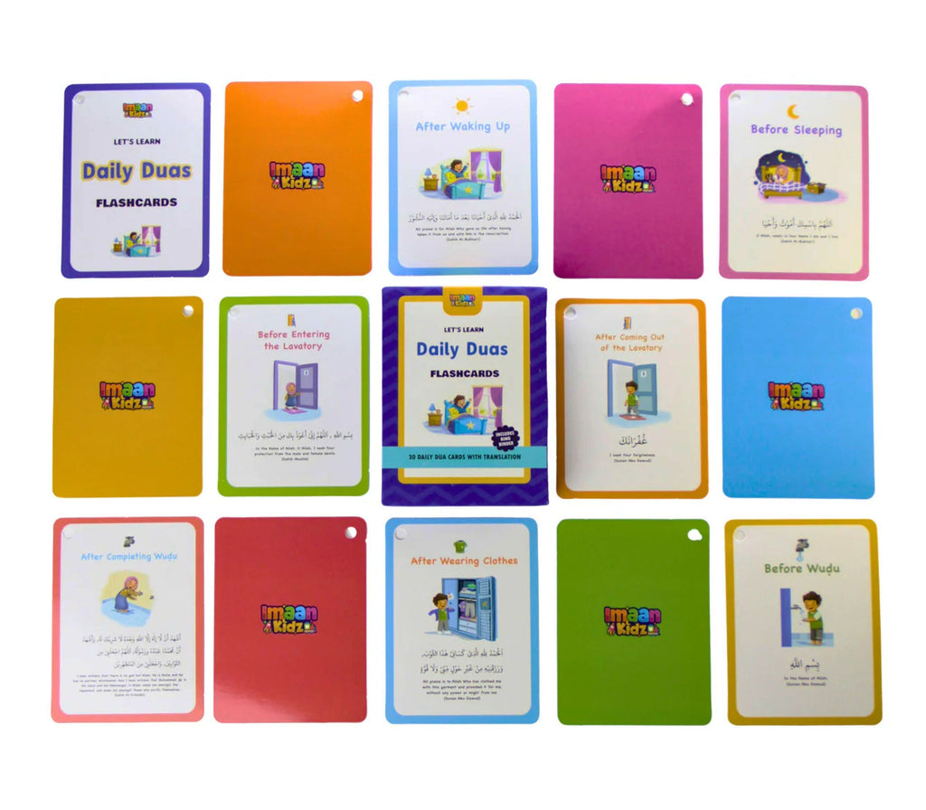 Lets Learn Daily Duas - Flashcards Imaan Kidz