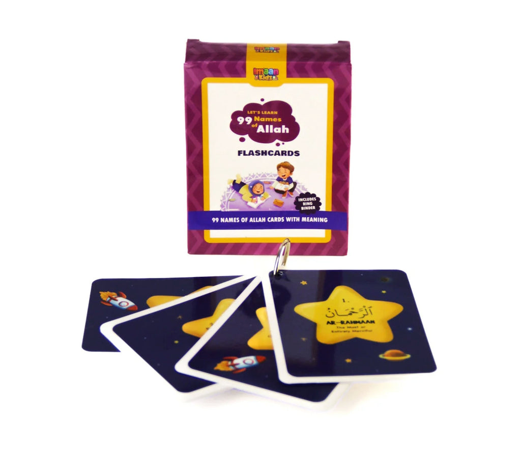 Lets Learn 99 Names of Allah - Flashcards Imaan Kidz