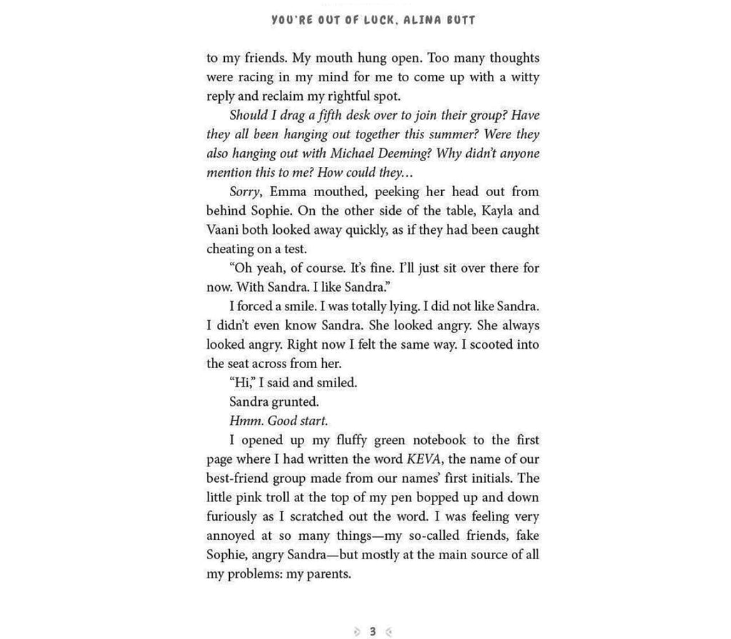 You’re Out of Luck, Alina Butt ORCA BOOK PBL