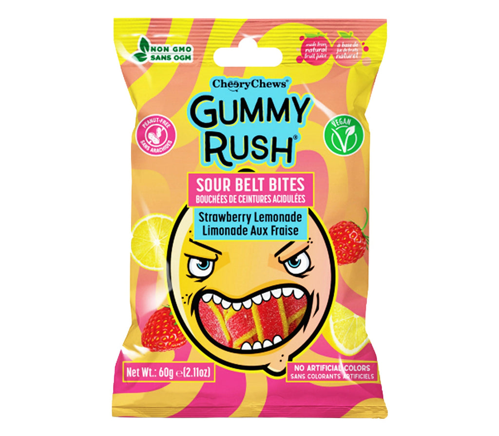 Sour Belt Bites Strawberry Lemonade GUMMY RUSH