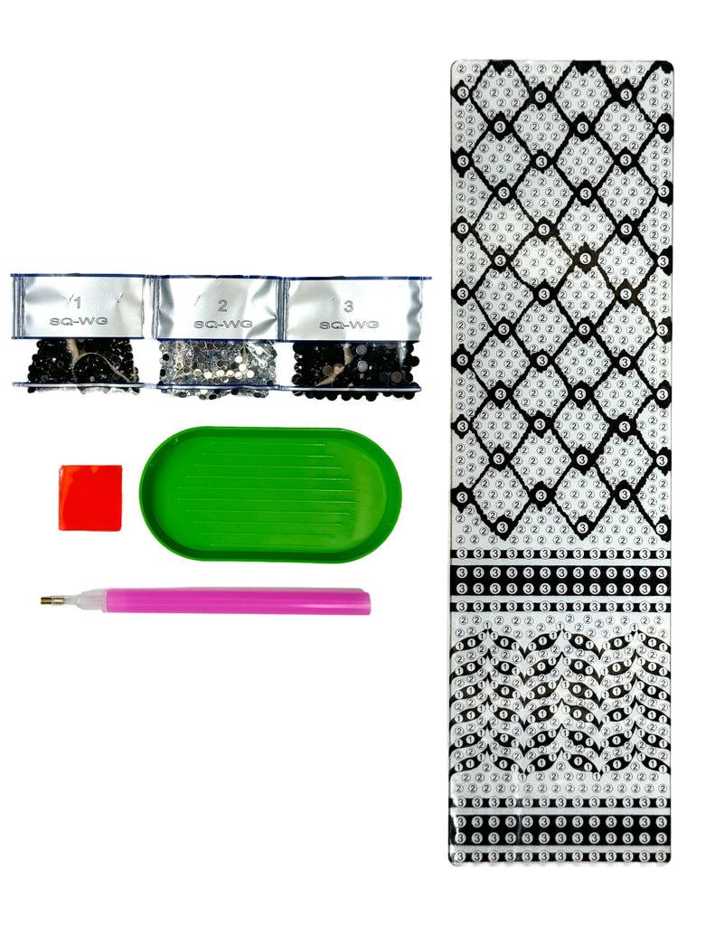 Kufiyyeh Acrylic Bookmark - Diamond Art Kit Kandeely