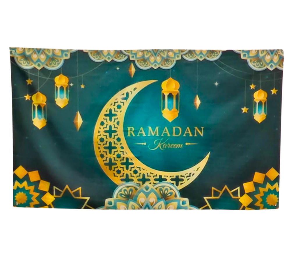 Ramadan Mubarak Backdrop Banner Temu