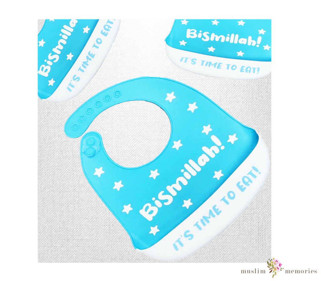 Bismillah Reusable Silicone Baby Bib Muslim Memories