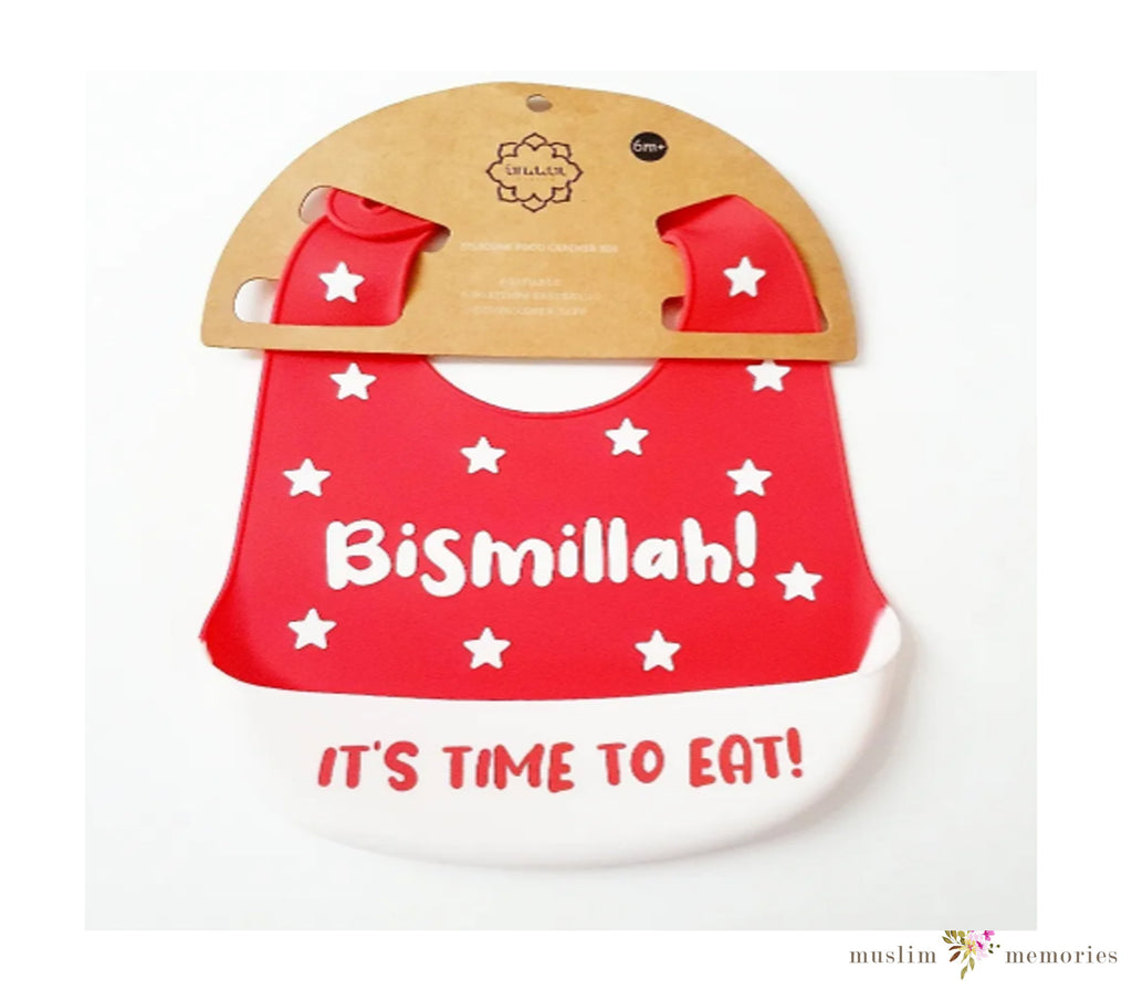 Bismillah Reusable Silicone Baby Bib Muslim Memories